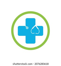 Vector de logotipo para medicina cruzada
