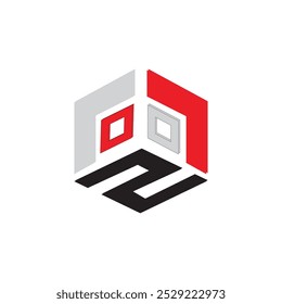 Logo vector cube illustration icon