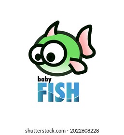 logo vector cute baby fish