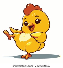 logo of Vector cute chick illustration vector	