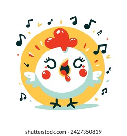 logo of Vector cute chick illustration vector	
