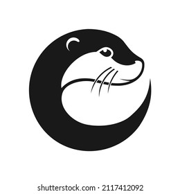 Logo vector for cute Otter