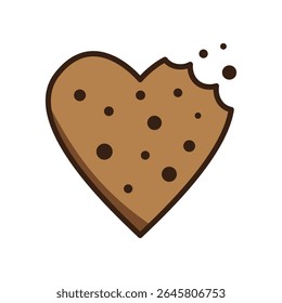 logo vetor dengan fita tema dan cookies, inspiração de design de logotipo.