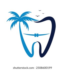 Vetor de logotipo para Dental Brace Beach