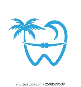 Vetor de logotipo para onda de cinta dentária