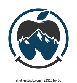 Logo-Vektorgrafik für das Dental Smile Mountain