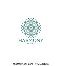 Logo vector depicts harmony and balance of life
