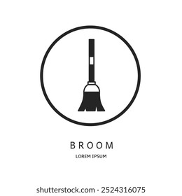 Diseño de Vector de logotipo para negocios. Logos de escoba.