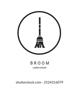 Diseño de Vector de logotipo para negocios. Logos de escoba.