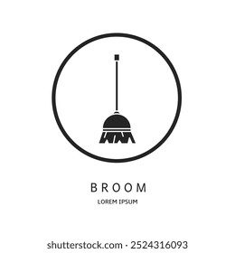 Diseño de Vector de logotipo para negocios. Logos de escoba.