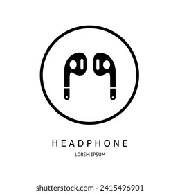Diseño vectorial de logotipos para empresas. Logotipos de audífonos.