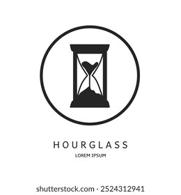 Logo vector design for business. Hourglass logos.