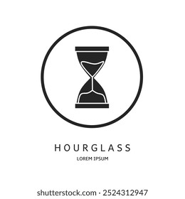 Logo vector design for business. Hourglass logos.