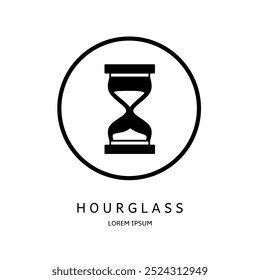 Logo vector design for business. Hourglass logos.