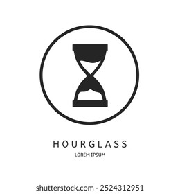 Logo vector design for business. Hourglass logos.