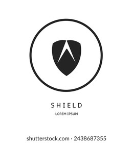 Diseño vectorial de logotipo para empresas. Logotipos de escudo.