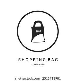 Logo vector design for business. Shopping bag logos.