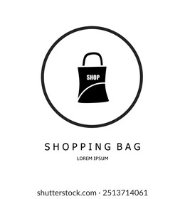 Logo vector design for business. Shopping bag logos.