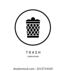 Design vetorial de logotipo para empresas. Logotipos de lixo.