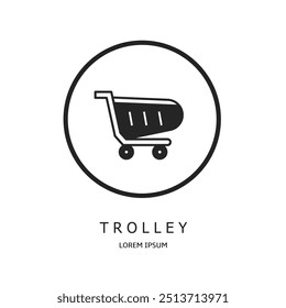 Logo vector design for business. Trolley logos.