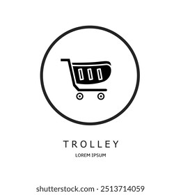 Logo vector design for business. Trolley logos.