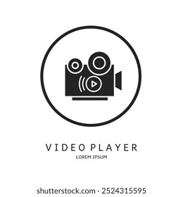 Diseño de Vector de logotipo para negocios. Video Logotipos de los jugadores.