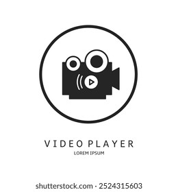 Diseño de Vector de logotipo para negocios. Video Logotipos de los jugadores.