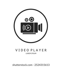 Diseño de Vector de logotipo para negocios. Video Logotipos de los jugadores.