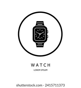 Logo vector design for business. Watch logos.