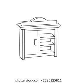 Logo Vector Design of Cabinet. Abstract, designs concept, logos, logotype element for template.