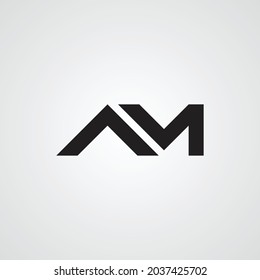 AM logo vector design illustrations