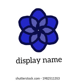 Logotipo, vector, diseño, ilustración, flores