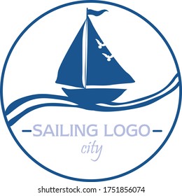Diseño de vectores de logotipo para la compañía marítima y de navegación