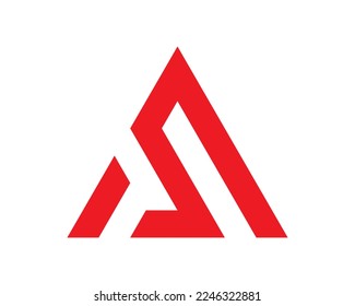 AS logo vector design template.