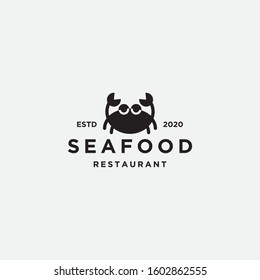 Logo vector design template. Crab icon.