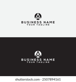 A logo vector design template.letter logo maker. Circle letter logo. A Letter vector Logo Design with Creative Paper Cut and Serif Font. Business icon design.