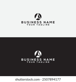 A logo vector design template.letter logo maker. Circle letter logo. A Letter vector Logo Design with Creative Paper Cut and Serif Font. Business icon design.