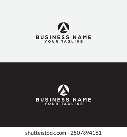 A logo vector design template.letter logo maker. Circle letter logo. A Letter vector Logo Design with Creative Paper Cut and Serif Font. Business icon design.