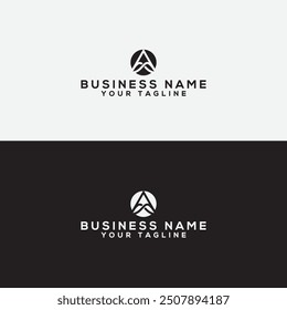 A logo vector design template.letter logo maker. Circle letter logo. A Letter vector Logo Design with Creative Paper Cut and Serif Font. Business icon design.