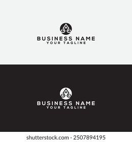 A logo vector design template.letter logo maker. Circle letter logo. A Letter vector Logo Design with Creative Paper Cut and Serif Font. Business icon design.