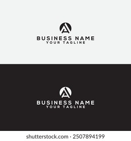 A logo vector design template.letter logo maker. Circle letter logo. A Letter vector Logo Design with Creative Paper Cut and Serif Font. Business icon design.