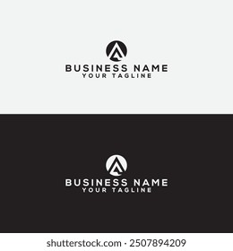 A logo vector design template.letter logo maker. Circle letter logo. A Letter vector Logo Design with Creative Paper Cut and Serif Font. Business icon design.