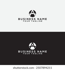 A logo vector design template.letter logo maker. Circle letter logo. A Letter vector Logo Design with Creative Paper Cut and Serif Font. Business icon design.