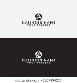 A logo vector design template.letter logo maker. Circle letter logo. A Letter vector Logo Design with Creative Paper Cut and Serif Font. Business icon design.