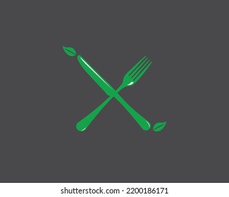  diseño vectorial de logotipo restaurante vegetariano