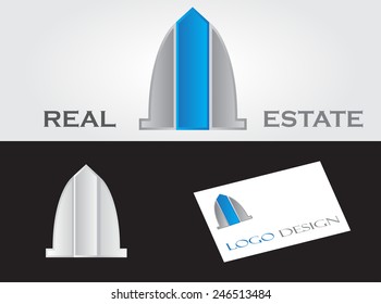 Logo vector design.Real estate logo.