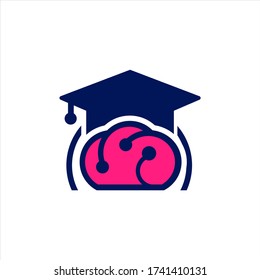 Logo vector designs and simple and elegant college hats