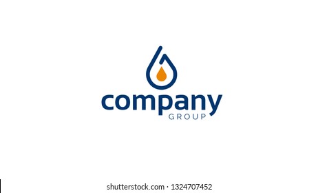 Logo Vector Drop Gasoline