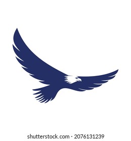 Logo vector for eagle fly in the sky