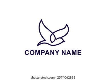 logo vector eagle minimalist line bird